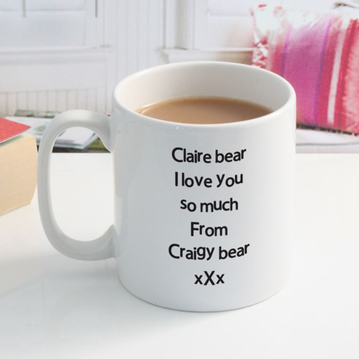 Heart of Words Personalised Mug product image