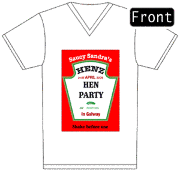 Saucy Hen Night V-Neck T-Shirt product image
