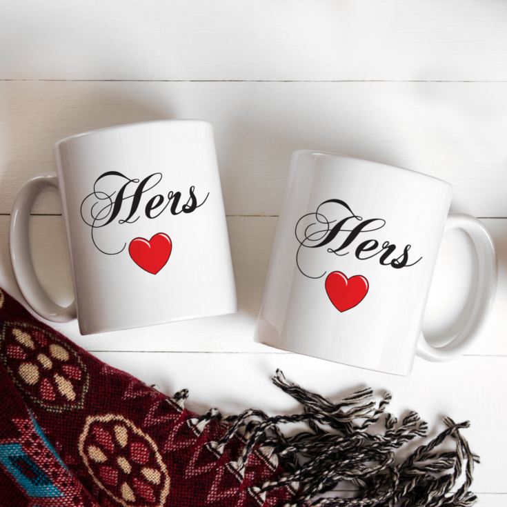 Pair of Hers & Hers Personalised Mugs product image