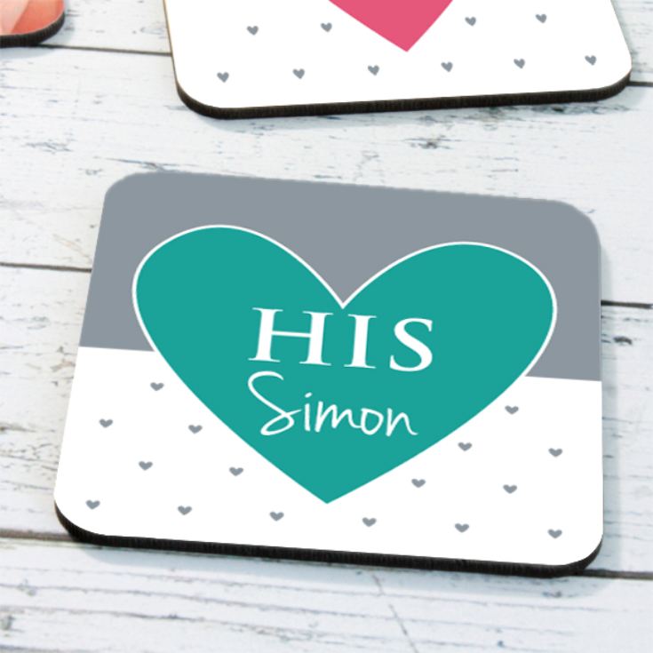 Personalised His & Hers Coasters product image