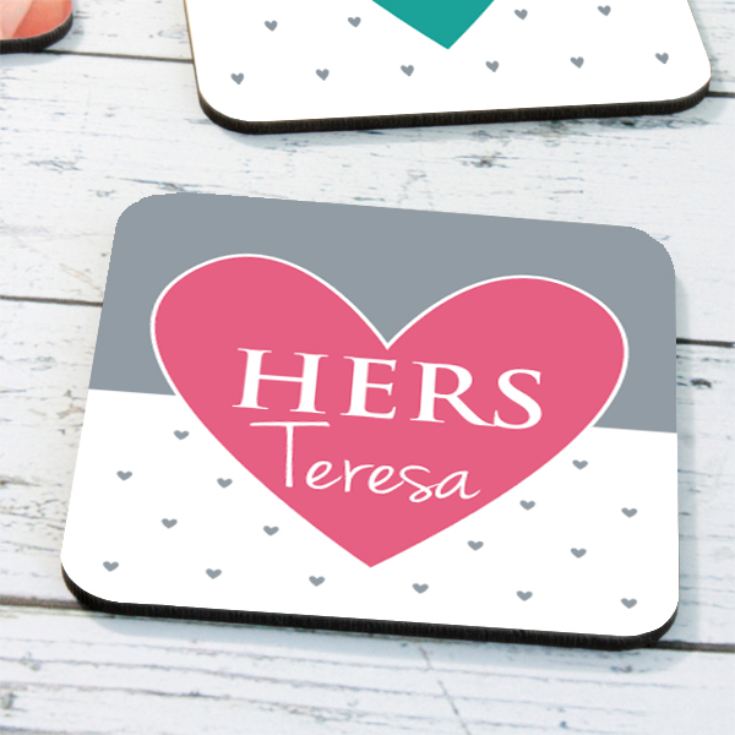 Personalised His & Hers Coasters product image