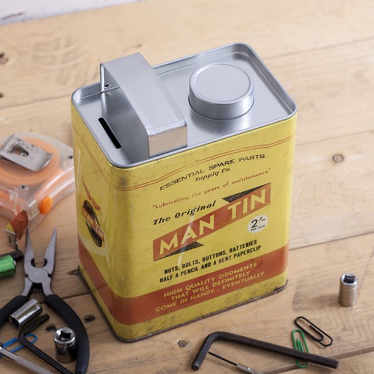 The Original Man Tin Money Box The Gift Experience