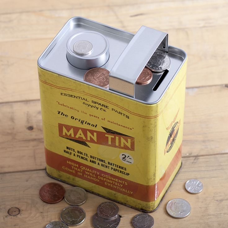 The Original Man Tin Money Box The Gift Experience