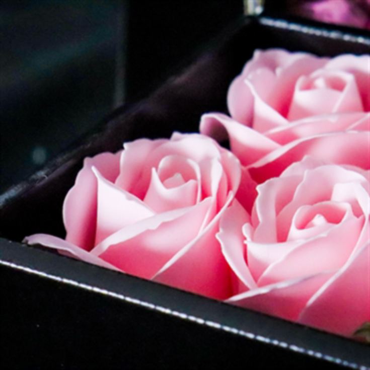 Pink Roses & Yankee Candle Bouquet with Truffles product image