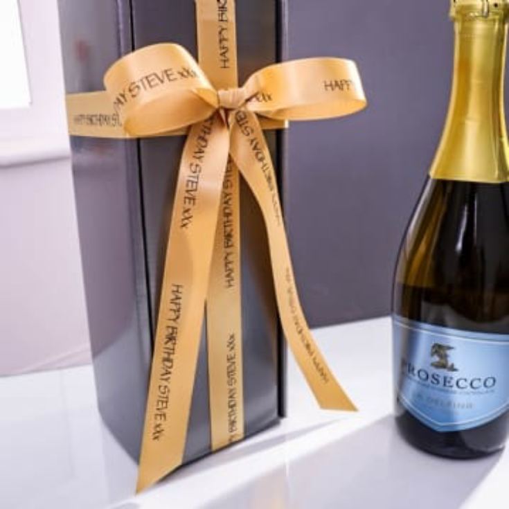 La Delfina Prosecco & Gift Box with Personalised Ribbon product image