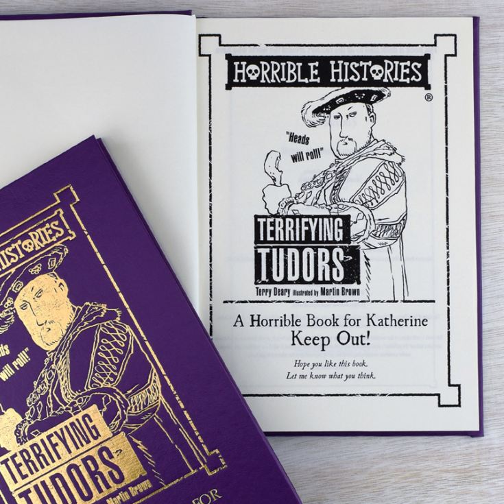 Horrible Histories Terrifying Tudors - Personalised Book product image