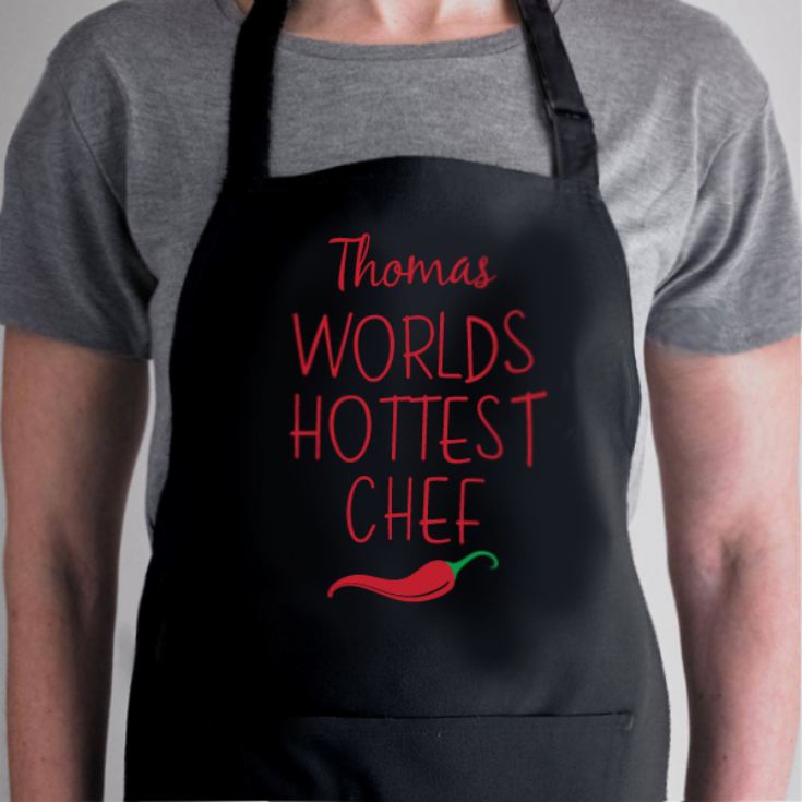 Personalised Worlds Hottest Chef Apron product image