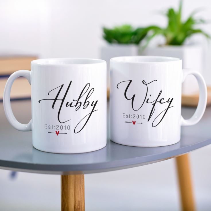 hubby and wifey mugs