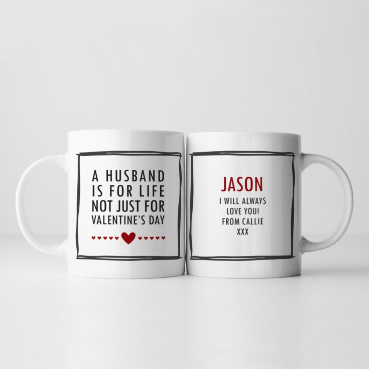 Personalised Husband For Life Valentine's Day Mug product image