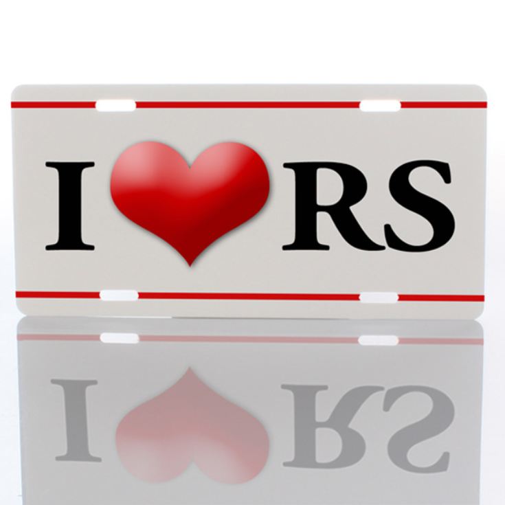 Personalised Valentines Day Licence Plate product image