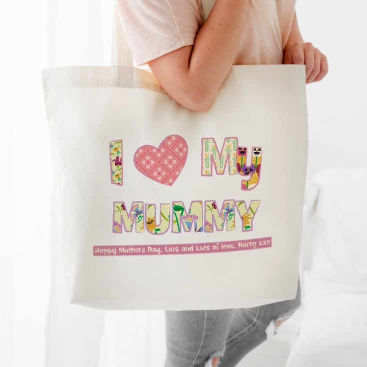 I Heart My Mummy Shopping Tote Bag product image