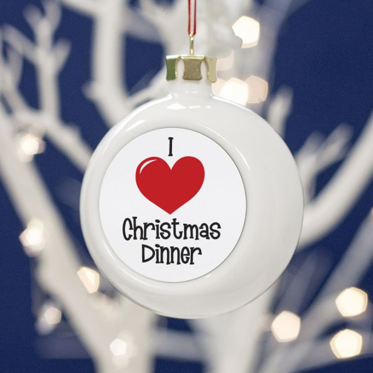 I Love.... Personalised Bauble product image