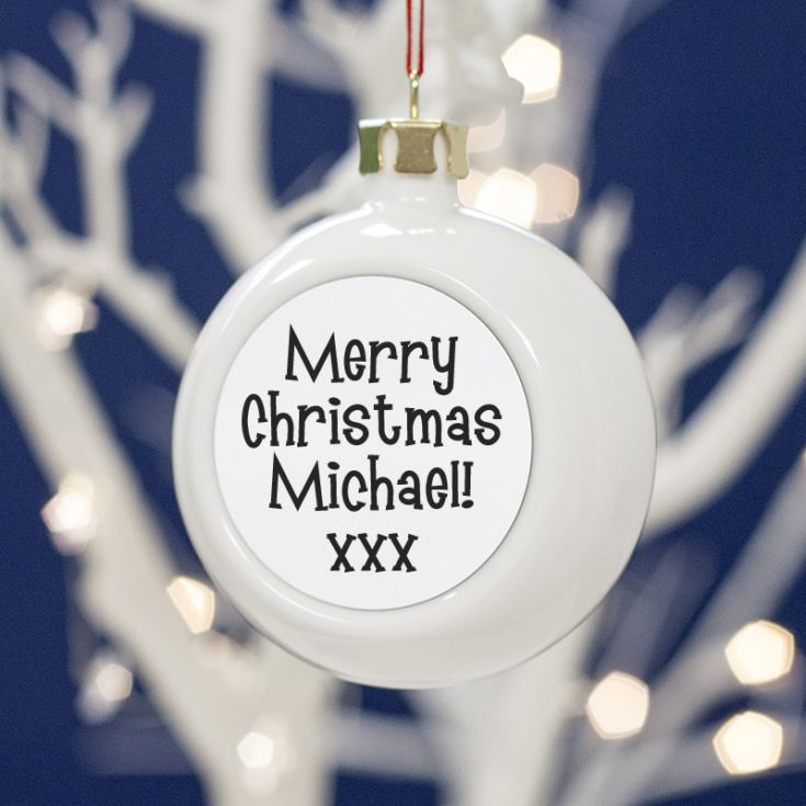 I Love.... Personalised Bauble product image