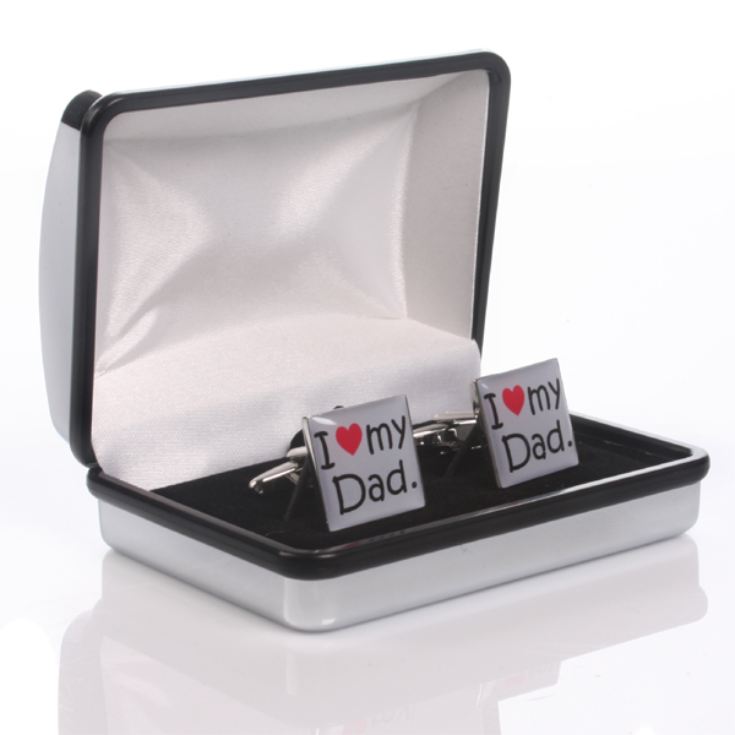 I Love My Dad Cufflinks - Personalised product image