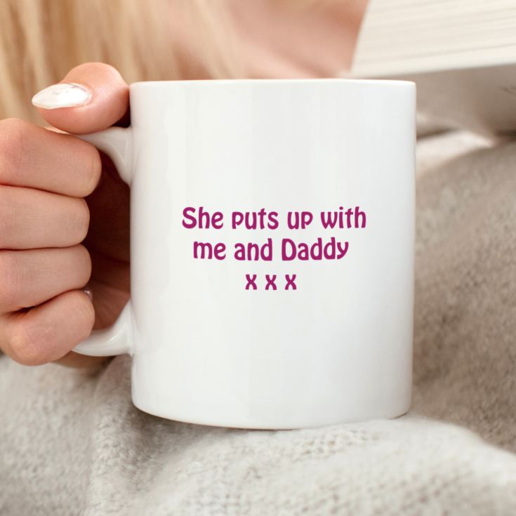 I Love My Mum Because Personalised Mug product image