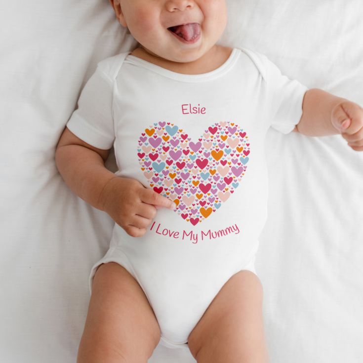 Personalised I Love My Mummy Baby Grow product image