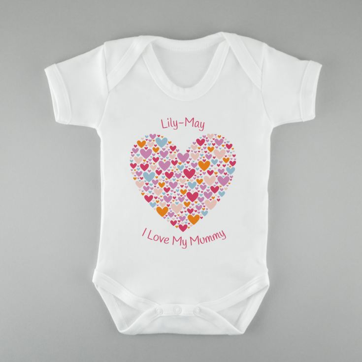 Personalised I Love My Mummy Baby Grow product image