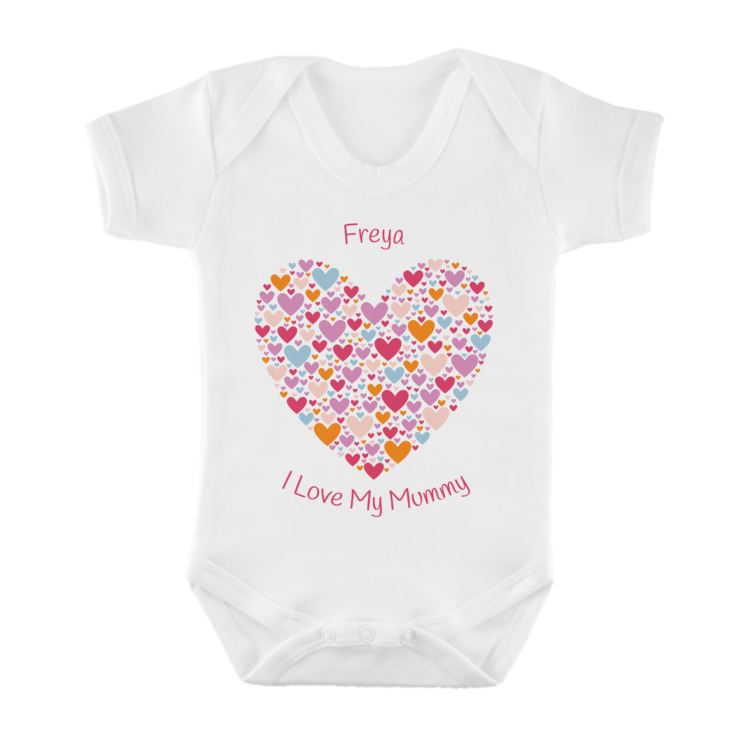 Personalised I Love My Mummy Baby Grow product image