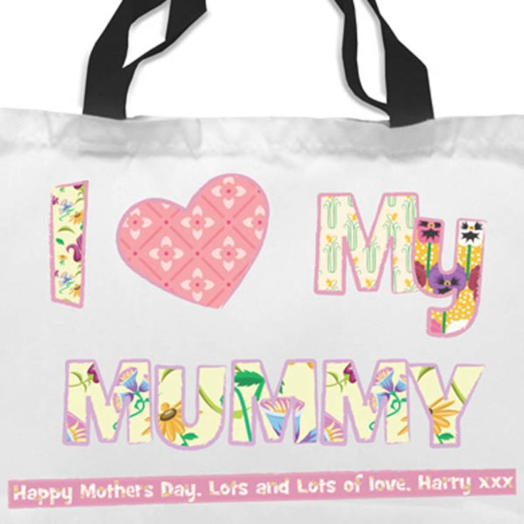 I Heart My Mummy Shopping Tote Bag product image