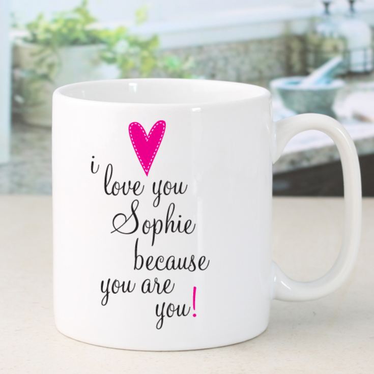 I Love You Because... Personalised Mug product image