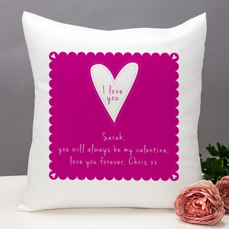 I Love You Personalised Cushion product image