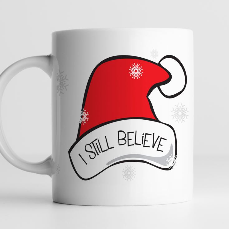 Personalised I Still Believe Santa Hat Mug product image