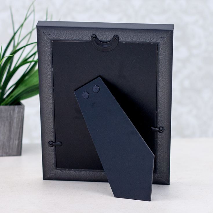 Personalised Black and Gold 5 x 7 Photo Frame The Gift Experience