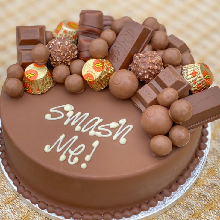 Chocoholic Personalised Smash Cake product image