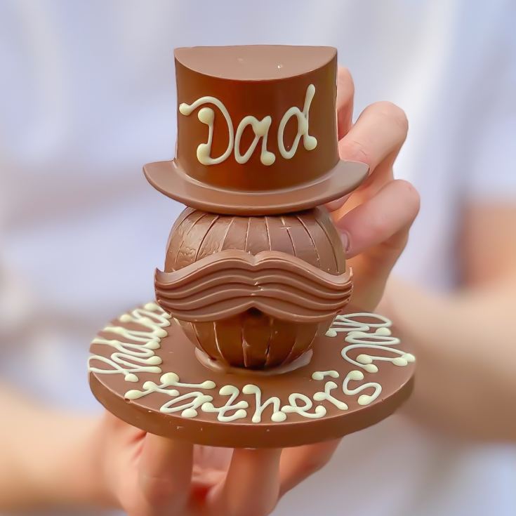 Terry’s Chocolate Orange® with Hat & Moustache on a Personalised Plaque product image