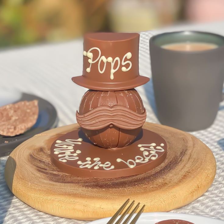 Terry’s Chocolate Orange® with Hat & Moustache on a Personalised Plaque product image