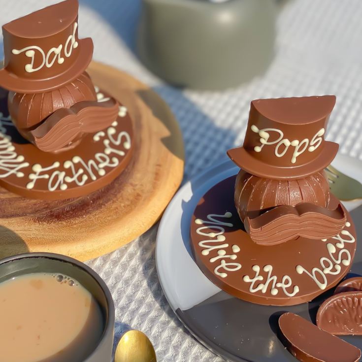 Terry’s Chocolate Orange® with Hat & Moustache on a Personalised Plaque product image