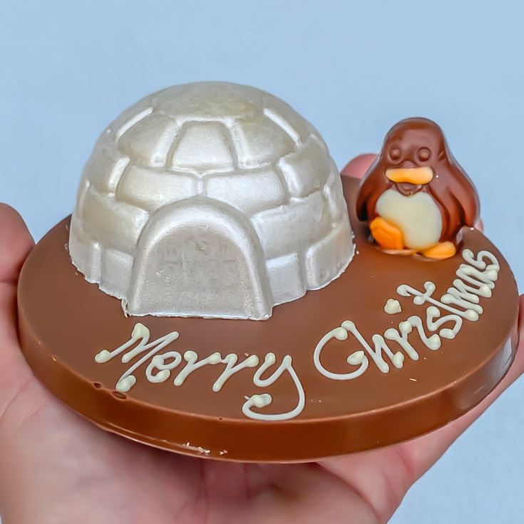 Chocolate Smash Personalised Igloo and Praline Penguin product image