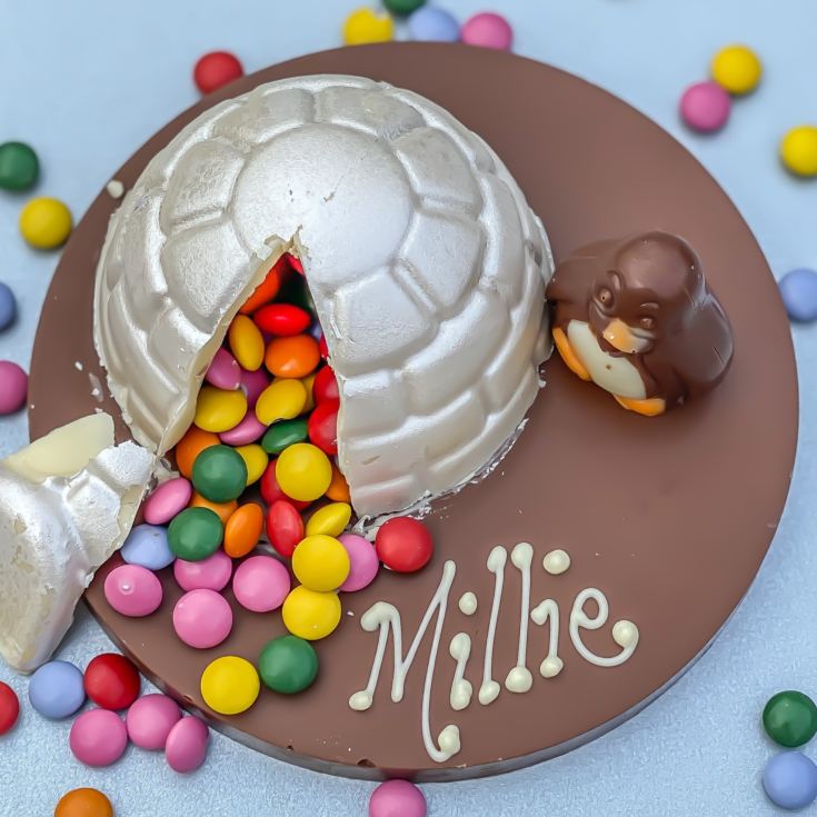 Chocolate Smash Personalised Igloo and Praline Penguin product image