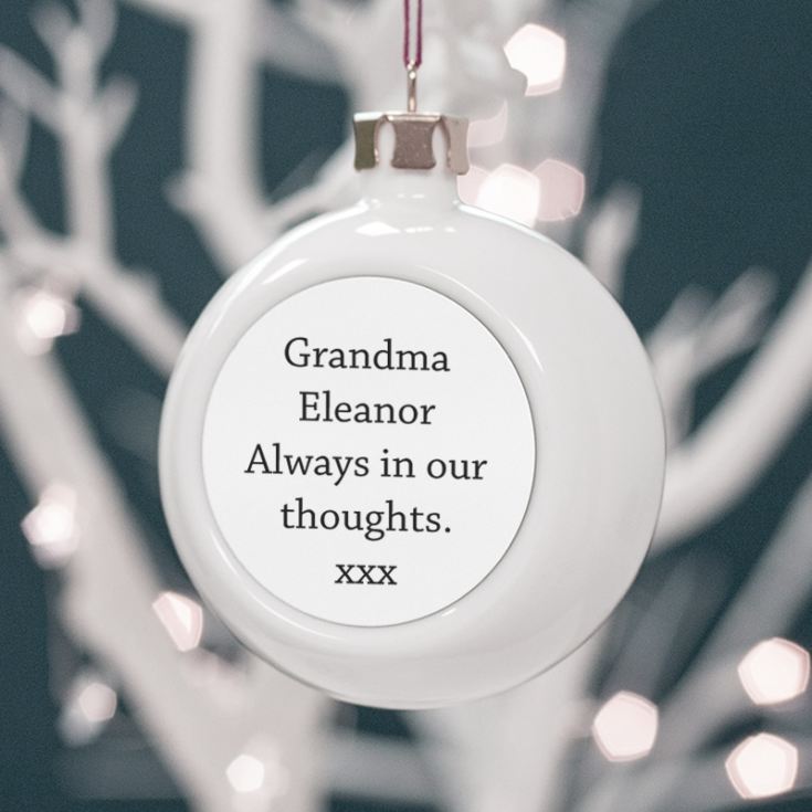 Personalised In Loving Memory Photo Bauble product image