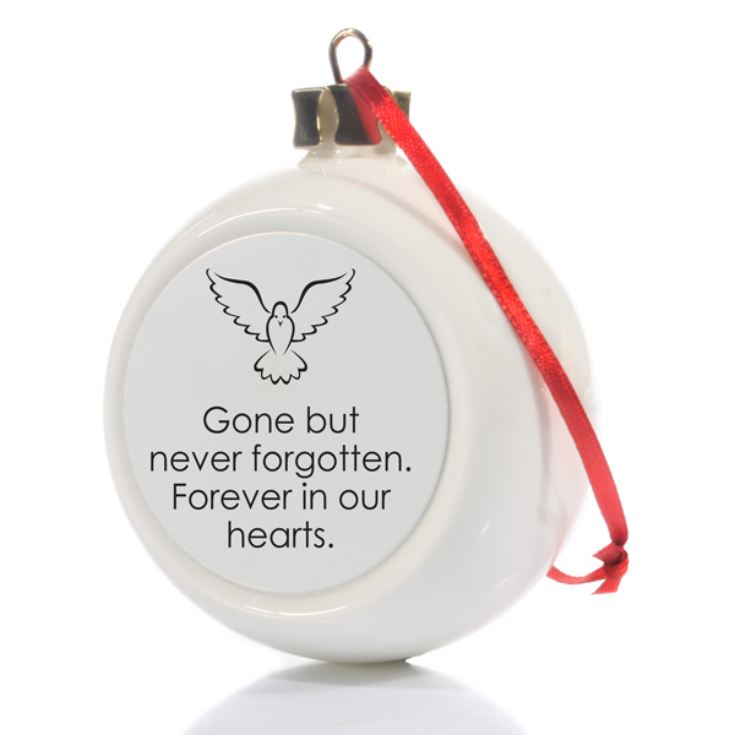 In Loving Memory Personalised Christmas Bauble product image