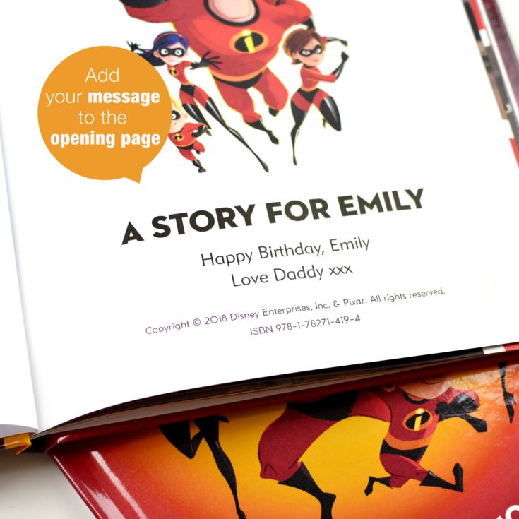 Personalised Disney Incredibles 2 Story Book product image