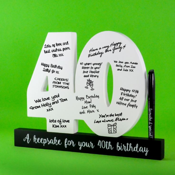 40th Birthday Wooden Numbers product image