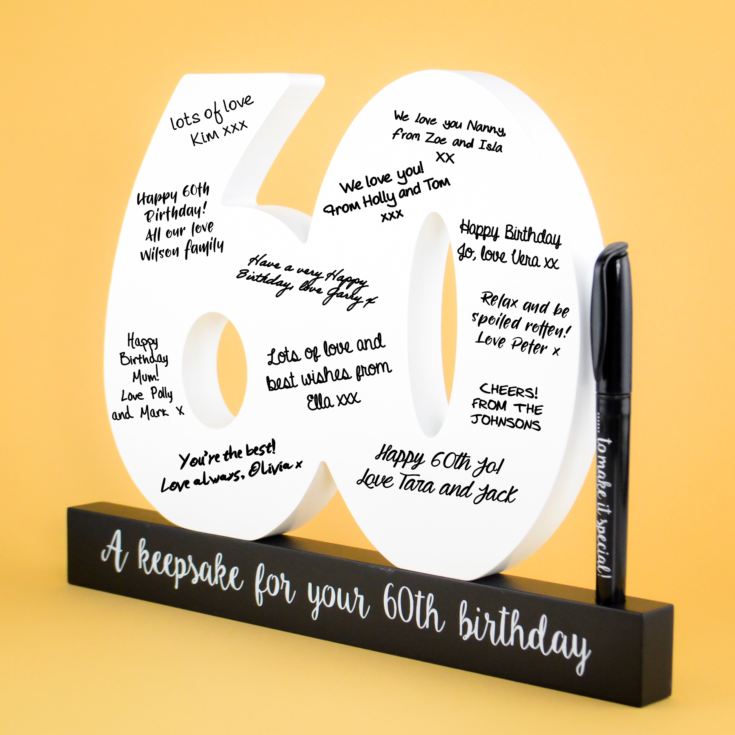 60th Birthday Signature Number product image