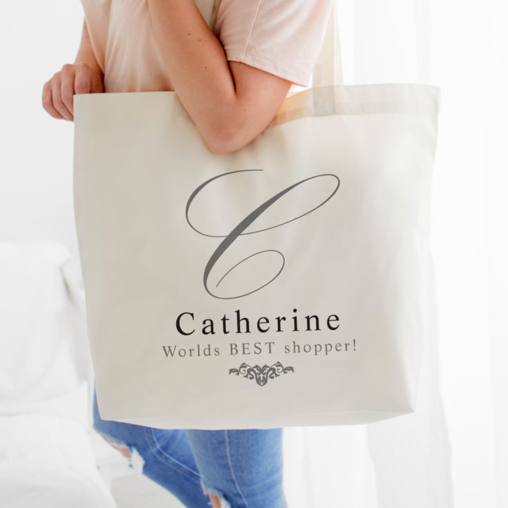 Personalised Initial Shoulder Tote Bag product image