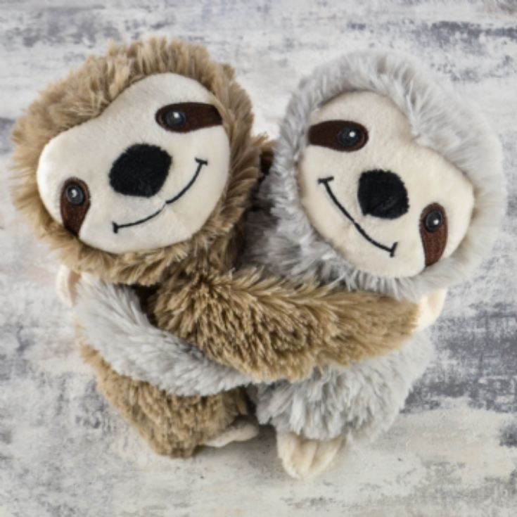 Warmies Pair of Microwaveable Sloth Teddies product image