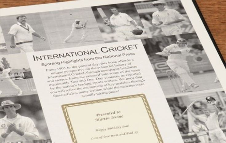 International Cricket Newspaper Book product image