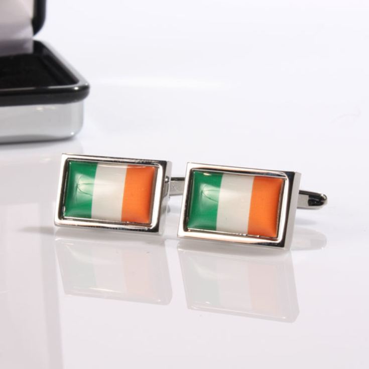 Personalised Irish Flag Cufflinks The Gift Experience