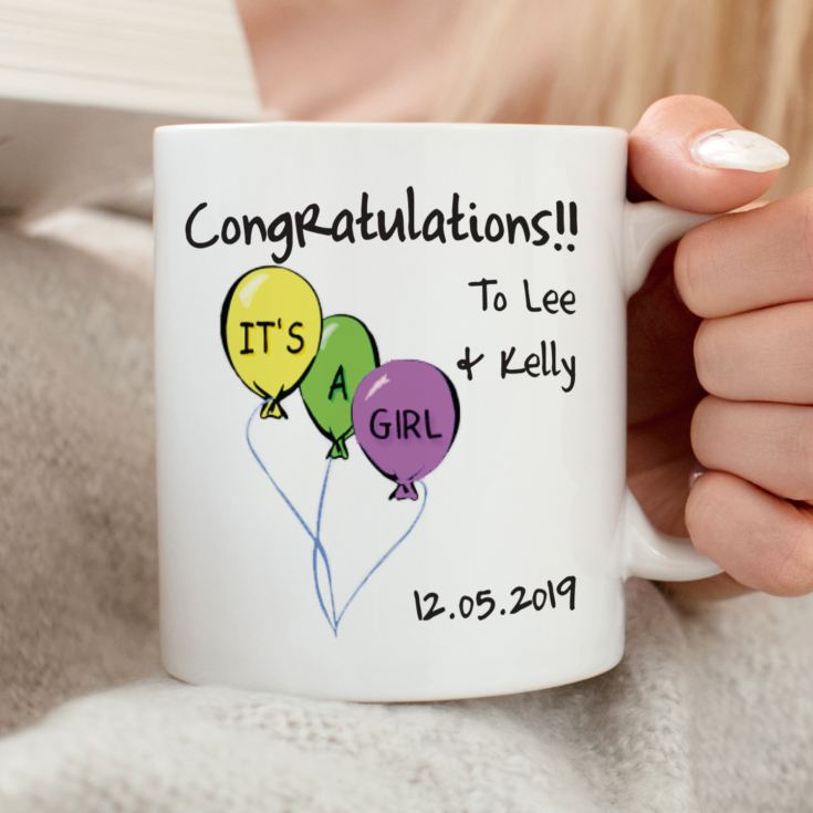Its a Girl Personalised Mug product image
