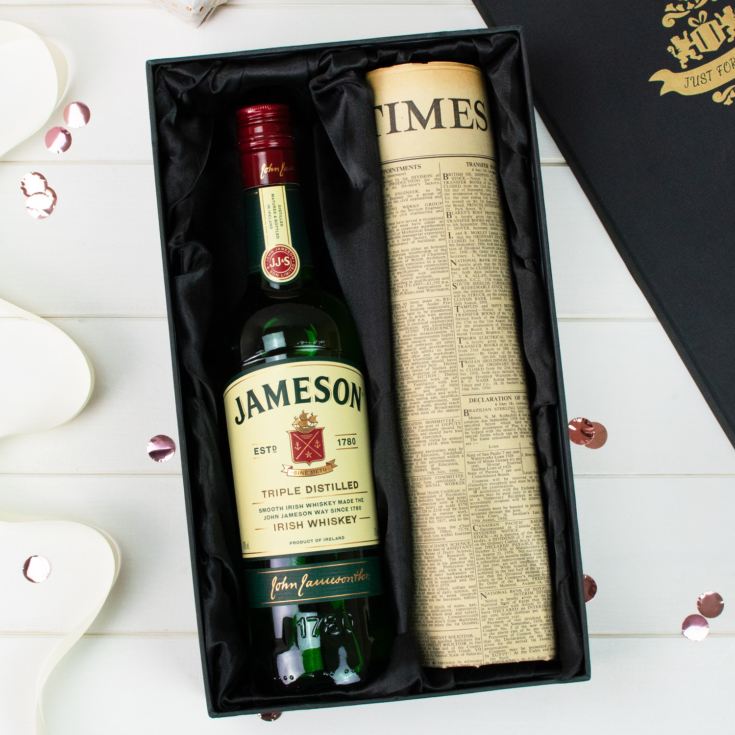 Jameson Irish Whiskey and Original Newspaper product image