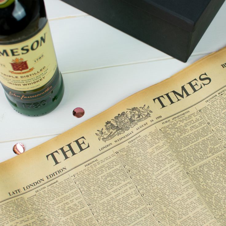 Jameson Irish Whiskey and Original Newspaper product image