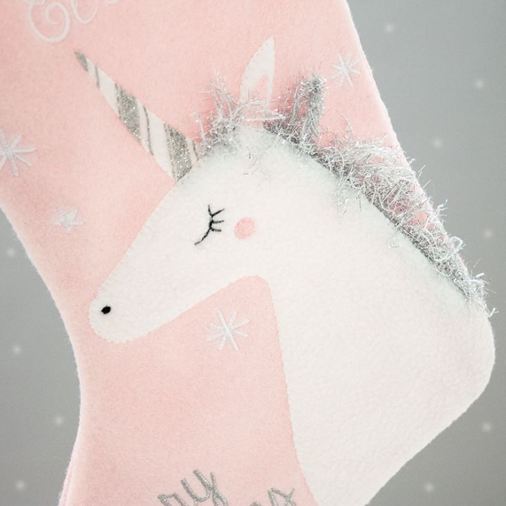 Personalised Embroidered Princess Unicorn Stocking product image
