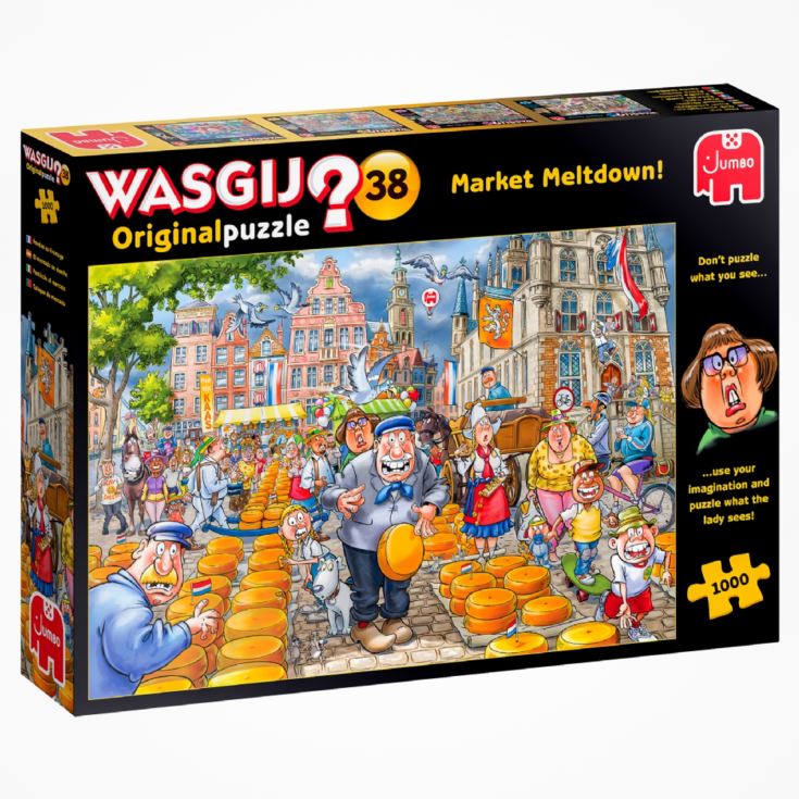 Wasgij Original 38 Market Meltdown 1000 Piece Jigsaw Puzzle product image