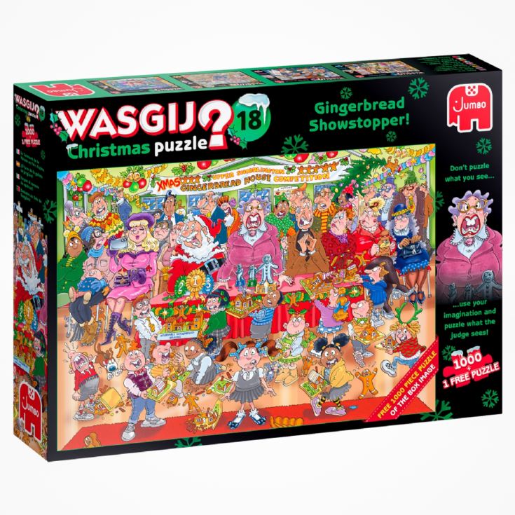 Wasgij Christmas 18 Gingerbread Showstopper 2x1000 Piece Jigsaw Puzzle product image