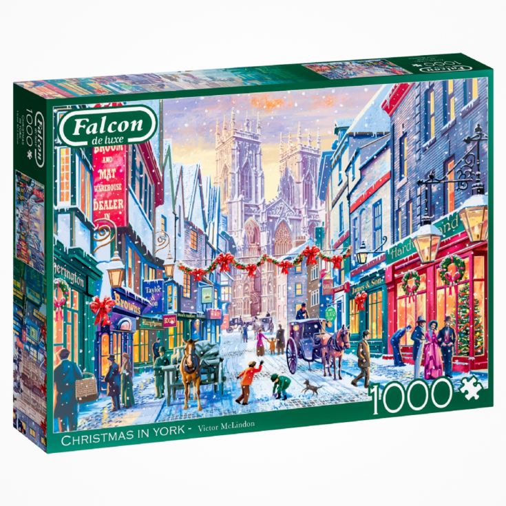 Falcon Deluxe Christmas in York 1000 Piece Jigsaw Puzzle product image
