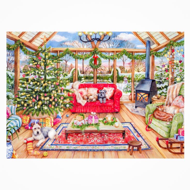 Deluxe Christmas Conservatory 1000 Piece Jigsaw Puzzle product image